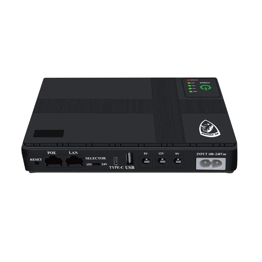 PC Power 10400mAh Mini DC UPS - Mini UPS for WiFi Router, ONU & CCTV